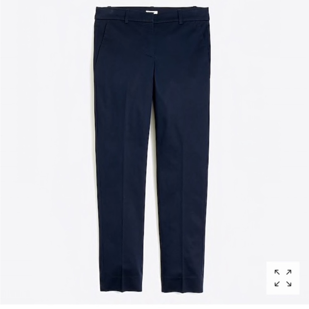 J.Crew navy slim skimmer pant NWT